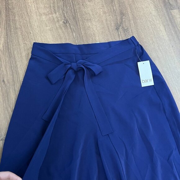 NEW Bar III Wide-Leg Tie-Front Casual Pants Sz L - Picture 3 of 12